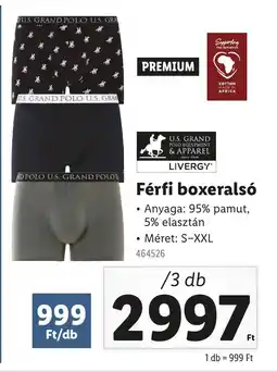 Lidl Férfi boxeralsó ajánlat