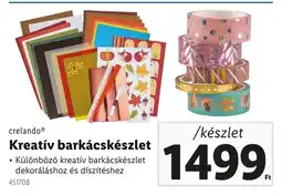 Lidl Crelando kreatív barkácskészlet ajánlat