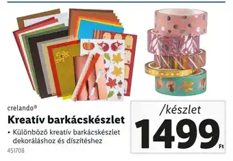 Lidl Crelando kreatív barkácskészlet ajánlat