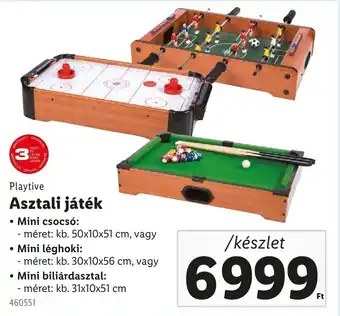 Lidl Playtive asztali játék ajánlat