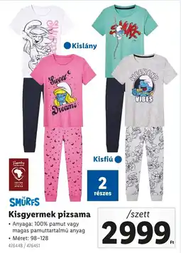 Lidl Kisgyermek pizsama ajánlat