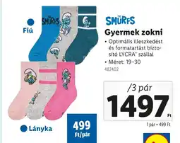 Lidl Gyermek zokni ajánlat