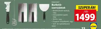 Lidl Parkside burkoló- szerszámok ajánlat