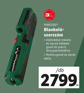 Lidl Parkside blankoló- szerszám ajánlat