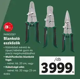 Lidl Parkside blankoló eszközök ajánlat