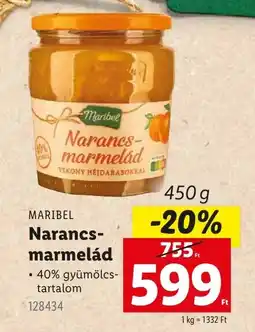 Lidl Maribel Narancs- marmelád ajánlat