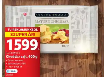 Lidl Hatherwood Cheddar sajt ajánlat