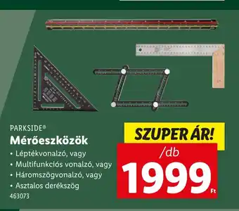 Lidl Parkside Mérőeszközök ajánlat