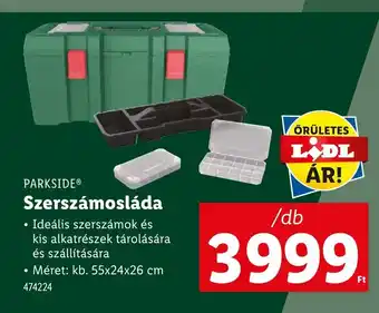 Lidl Parkside Szerszámosláda ajánlat