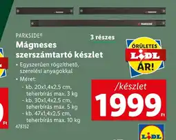 Lidl Parkside Mágneses szerszámtartó készlet ajánlat