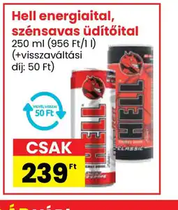 Spar Hell energiital, szénsavas üdítőital ajánlat