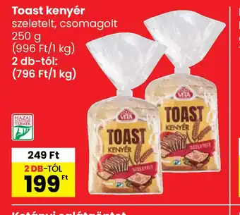 Spar Toast kenyér ajánlat