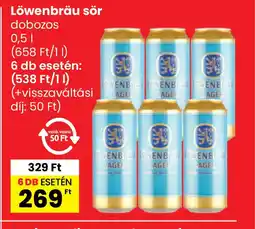 Spar Löwenbräu sör dobozos ajánlat