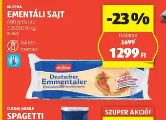 ALDI Emmentáli sajt ajánlat