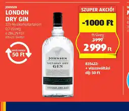 ALDI Johnsen London Dry Gin ajánlat
