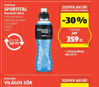 ALDI Powerade Sportital Mountain Blast ajánlat