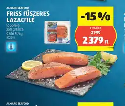ALDI Almare Seafood Friss Fűszeres Lazacfilé ajánlat