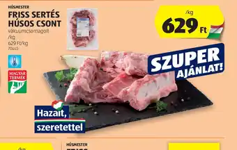 ALDI Friss sertés húsos csont ajánlat