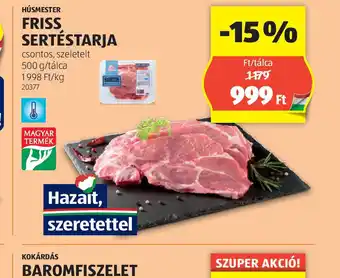 ALDI Húsmester Friss Sertéstarja ajánlat