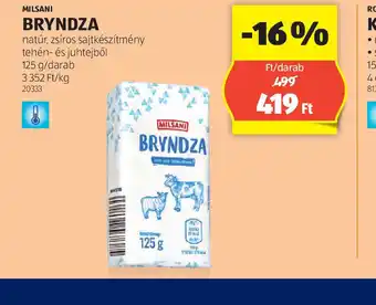 ALDI Bryndza ajánlat