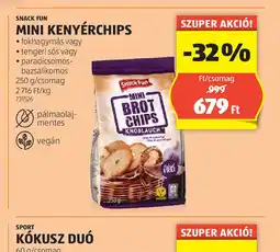 ALDI Snack Pun Mini Kenyérchips ajánlat