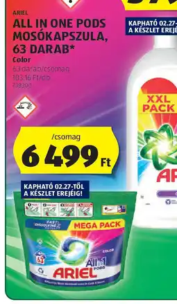 ALDI Ariel All in One Pods moskapszuŁa ajánlat