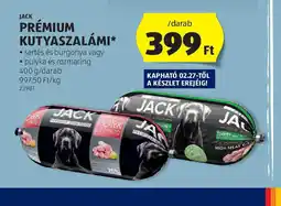 ALDI Jack Prémium Kutyaszalámi ajánlat