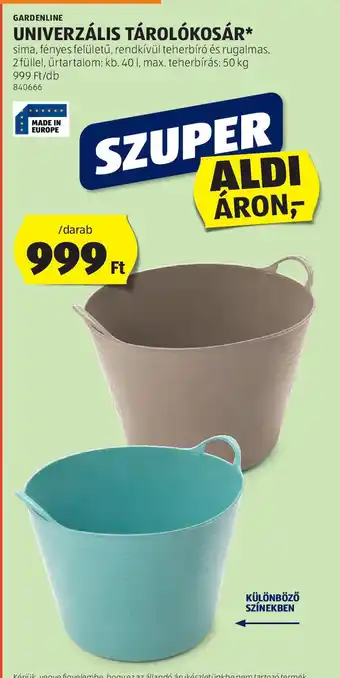 ALDI Gardenline Univerzális Tárolkoshár ajánlat