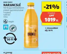 ALDI Good Choice Narancslé ajánlat