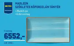 Metro Madleen szögletes kőporcelán tányér ajánlat