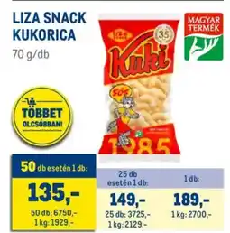 Metro Liza snack kukorica ajánlat