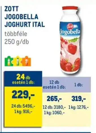 Metro Zott jogobella joghurt ital ajánlat