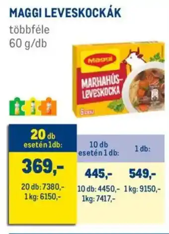 Metro Maggi leveskockák ajánlat