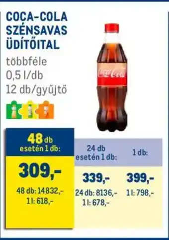 Metro Coca-cola szénsavas üdítőital ajánlat