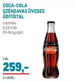 Metro Coca-cola szénsavas üveges üdítőital ajánlat