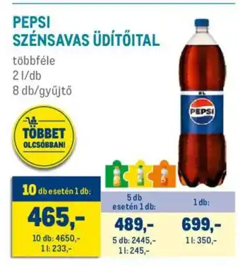 Metro Pepsi szénsavas üdítőital ajánlat