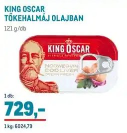 Metro King oscar tőkehalmáj olajban ajánlat