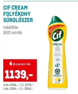 Metro Cif cream folyékony súrolószer ajánlat