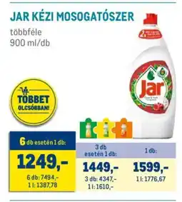 Metro Jar kézi mosogatószer ajánlat