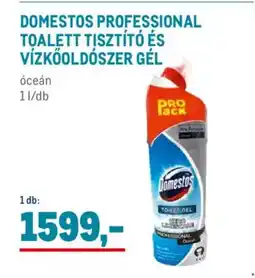 Metro Domestos professional toalett tisztító és vízkőoldószer gél ajánlat