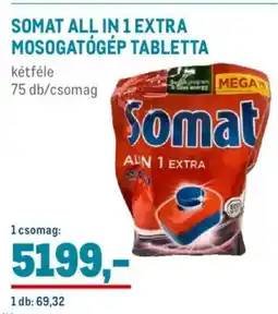 Metro Somat all in 1 extra mosogatógép tabletta ajánlat