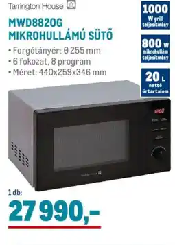 Metro Tarrington House mwd8820g mikrohullámú sütő ajánlat