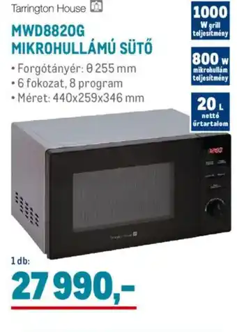 Metro Tarrington House mwd8820g mikrohullámú sütő ajánlat