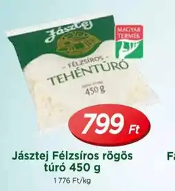 Real Jásztej félzsíros rögös túró ajánlat