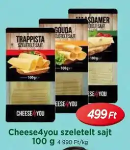 Real Cheese4you szeletelt sajt ajánlat