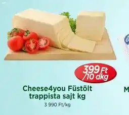 Real Cheese4you Füstölt trappista sajt ajánlat