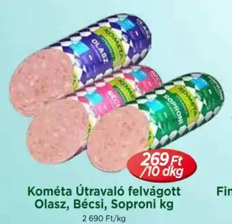 Real Kométa Útravaló felvágott Olasz, Bécsi, Soproni ajánlat