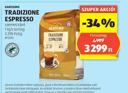 ALDI Barissimo Tradizione Espresso ajánlat