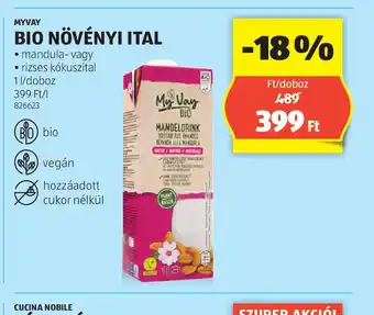 ALDI Bio Növényi Ital ajánlat