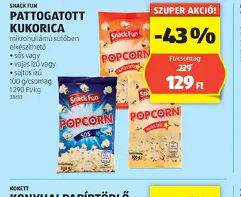 ALDI Snack Fun Pattogatott Kukorica ajánlat